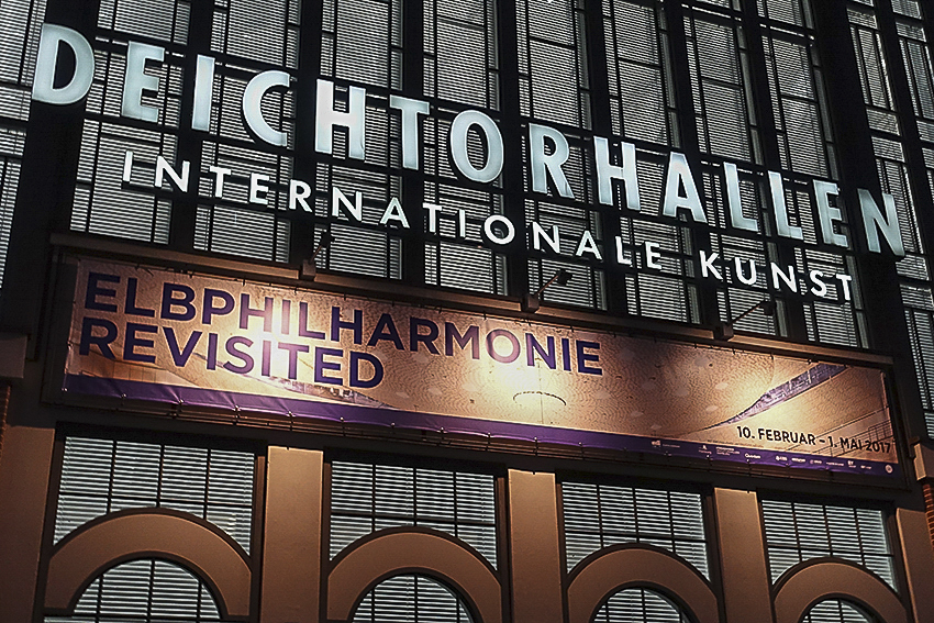 Deichtorhallen Elbphilharmonie Revisited Aussenwerbung